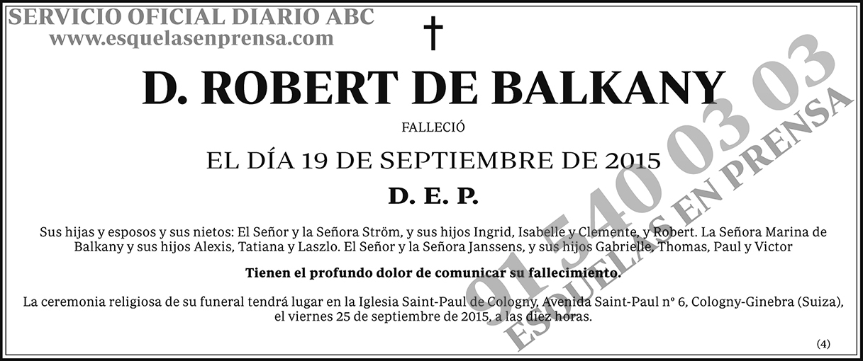 Robert de Balkany